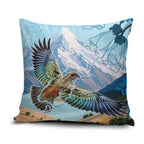 New Zealand South Island Pillow Cover Te Waipounamu Aoraki Kea Bird - Aussie Hoodie