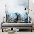 New Zealand South Island Pillow Cover Te Waipounamu Aoraki Kea Bird - Aussie Hoodie