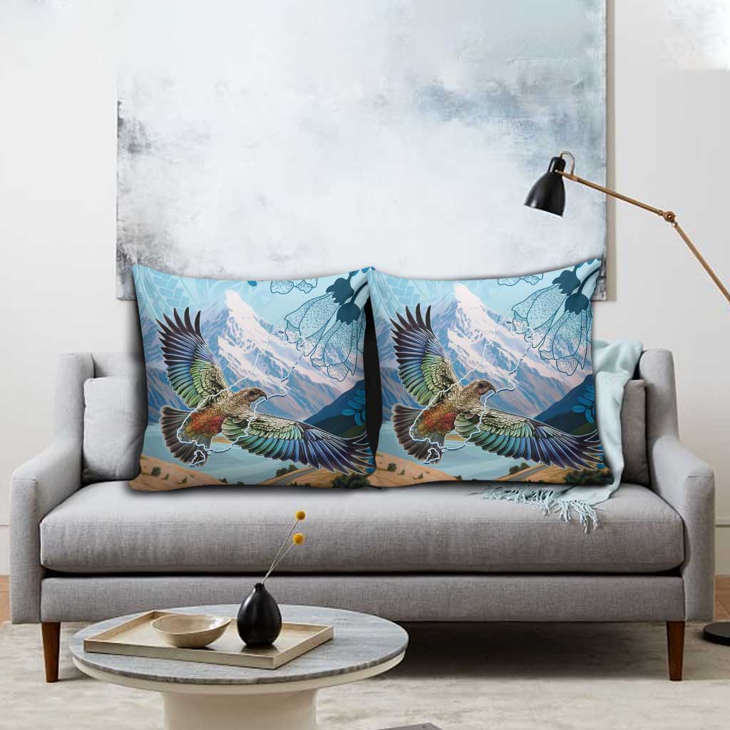 New Zealand South Island Pillow Cover Te Waipounamu Aoraki Kea Bird - Aussie Hoodie