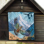 New Zealand South Island Quilt Te Waipounamu Aoraki Kea Bird