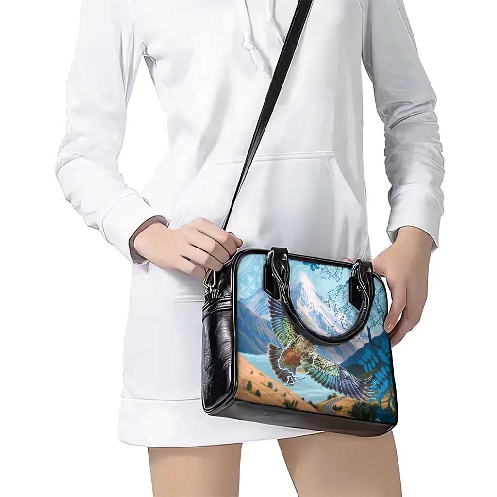 New Zealand South Island Shoulder Handbag Te Waipounamu Aoraki Kea Bird