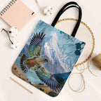 New Zealand South Island Tote Bag Te Waipounamu Aoraki Kea Bird - Aussie Hoodie
