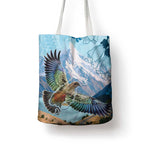 New Zealand South Island Tote Bag Te Waipounamu Aoraki Kea Bird - Aussie Hoodie