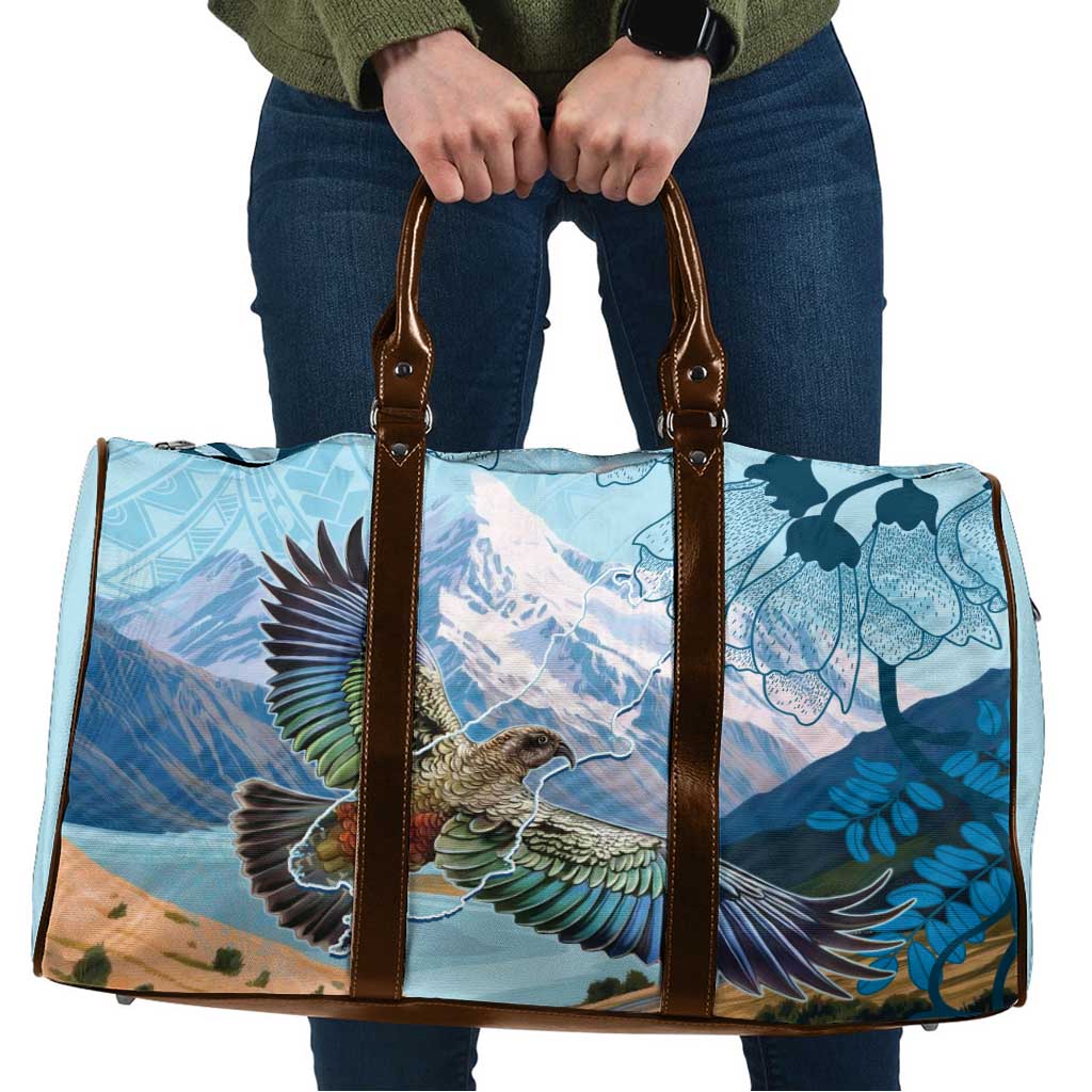New Zealand South Island Travel Bag Te Waipounamu Aoraki Kea Bird - Aussie Hoodie