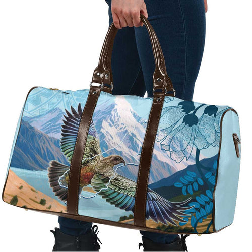 New Zealand South Island Travel Bag Te Waipounamu Aoraki Kea Bird - Aussie Hoodie