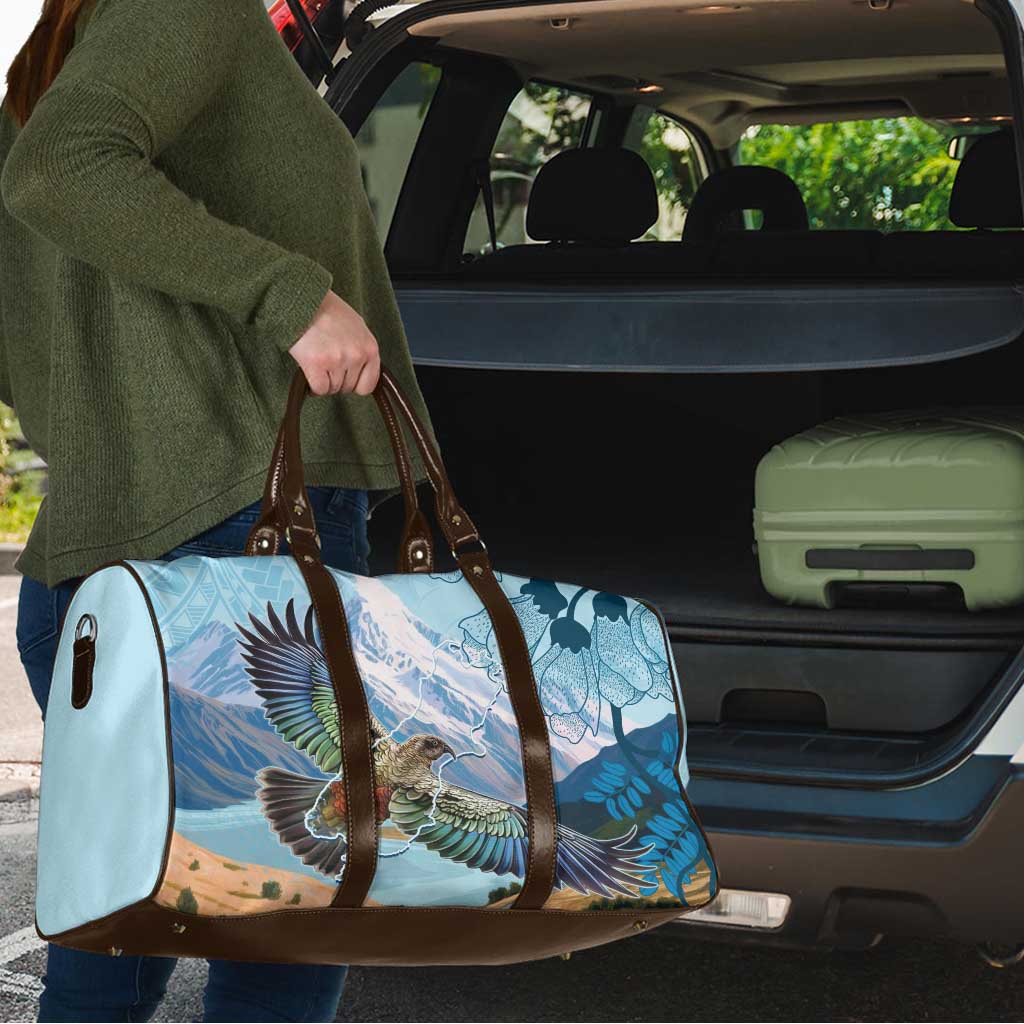 New Zealand South Island Travel Bag Te Waipounamu Aoraki Kea Bird - Aussie Hoodie