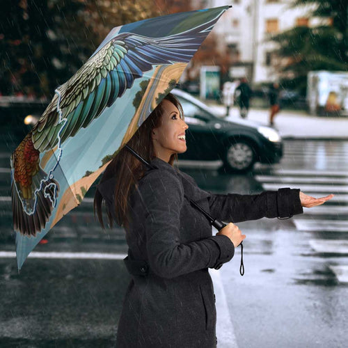 New Zealand South Island Umbrella Te Waipounamu Aoraki Kea Bird - Aussie Hoodie