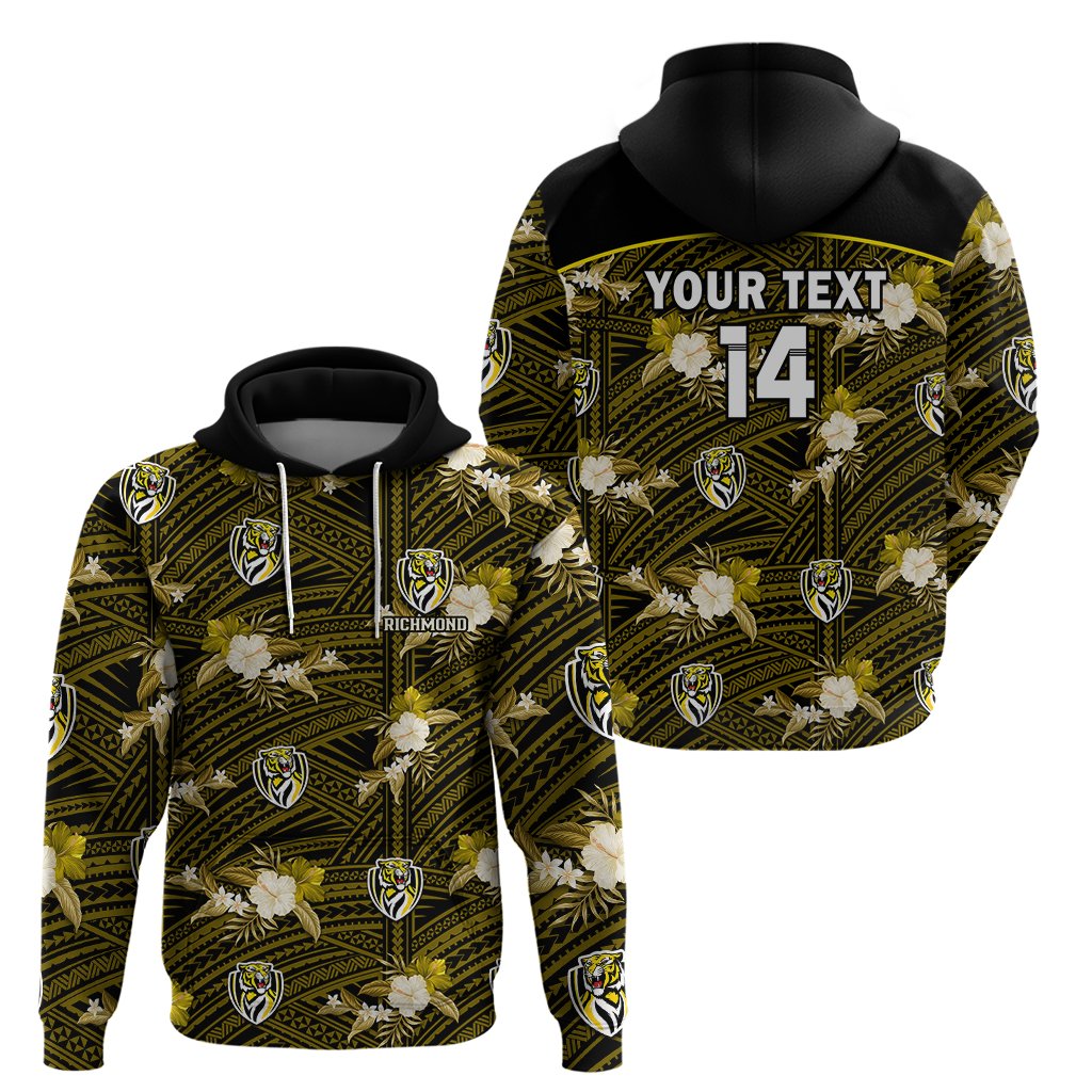 custom-text-and-number-richmond-football-hoodie-polynesian-tribal-mix-tropical-hawaiian-style