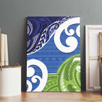 Southland New Zealand Canvas Wall Art Maori Koru Flag Color