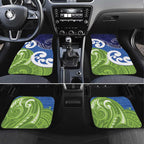 Southland New Zealand Car Mats Maori Koru Flag Color