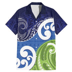 Southland New Zealand Family Matching Mermaid Dress and Hawaiian Shirt Maori Koru Flag Color
