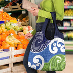 Southland New Zealand Grocery Bag Maori Koru Flag Color