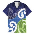 Southland New Zealand Hawaiian Shirt Maori Koru Flag Color