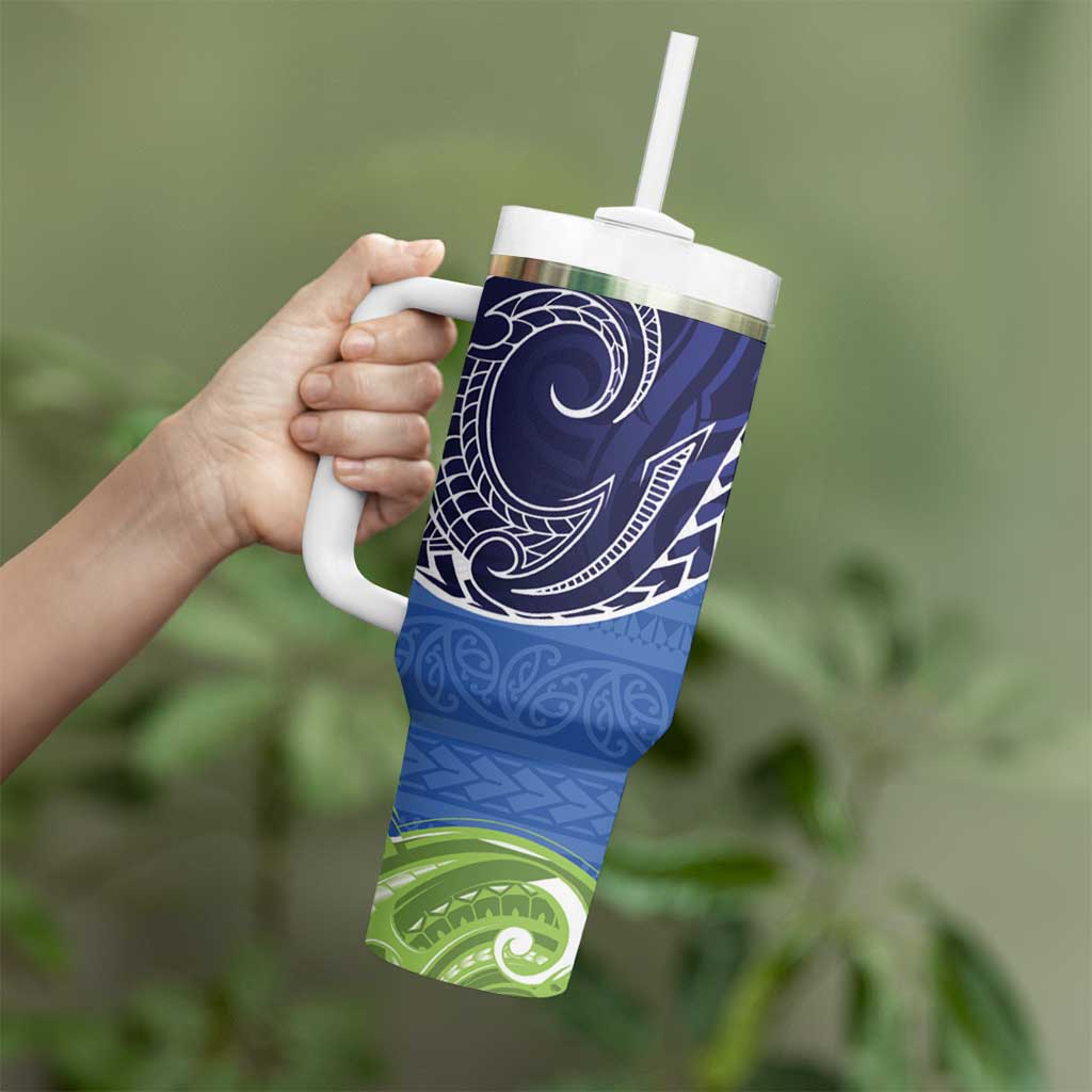 Southland New Zealand Tumbler With Handle Maori Koru Flag Color