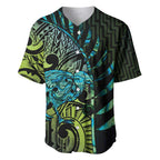 Southland Takehe Pounama Baseball Jersey Aotearoa Poutama Paua Shell Fern