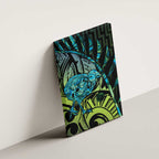 Southland Takehe Pounama Canvas Wall Art Aotearoa Poutama Paua Shell Fern