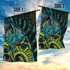 Southland Takehe Pounama Garden Flag Aotearoa Poutama Paua Shell Fern