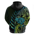 Southland Takehe Pounama Hoodie Aotearoa Poutama Paua Shell Fern