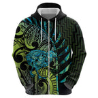 Southland Takehe Pounama Hoodie Aotearoa Poutama Paua Shell Fern