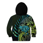 Southland Takehe Pounama Kid Hoodie Aotearoa Poutama Paua Shell Fern