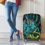 Southland Takehe Pounama Luggage Cover Aotearoa Poutama Paua Shell Fern