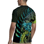 Southland Takehe Pounama Rugby Jersey Aotearoa Poutama Paua Shell Fern