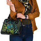 Southland Takehe Pounama Shoulder Handbag Aotearoa Poutama Paua Shell Fern