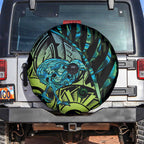 Southland Takehe Pounama Spare Tire Cover Aotearoa Poutama Paua Shell Fern
