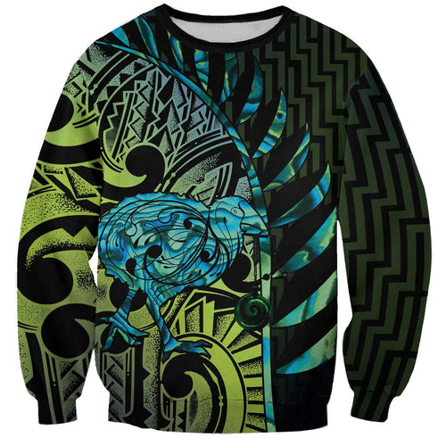 Southland Takehe Pounama Sweatshirt Aotearoa Poutama Paua Shell Fern