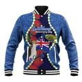 Southland Anniversary Day Baseball Jacket Murihiku 1861 Maori Bird Mix Pohutukawa