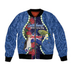 Southland Anniversary Day Bomber Jacket Murihiku 1861 Maori Bird Mix Pohutukawa