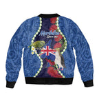 Southland Anniversary Day Bomber Jacket Murihiku 1861 Maori Bird Mix Pohutukawa