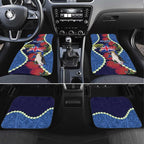 Southland Anniversary Day Car Mats Murihiku 1861 Maori Bird Mix Pohutukawa