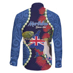 Southland Anniversary Day Family Matching Summer Maxi Dress and Hawaiian Shirt Murihiku 1861 Maori Bird Mix Pohutukawa