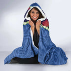 Southland Anniversary Day Hooded Blanket Murihiku 1861 Maori Bird Mix Pohutukawa