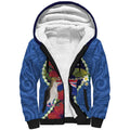Southland Anniversary Day Sherpa Hoodie Murihiku 1861 Maori Bird Mix Pohutukawa
