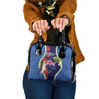 Southland Anniversary Day Shoulder Handbag Murihiku 1861 Maori Bird Mix Pohutukawa