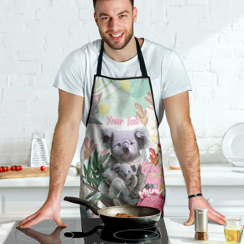 Koala Australia Mother's Day Personalised Apron Love ya Heaps Mum Watercolor