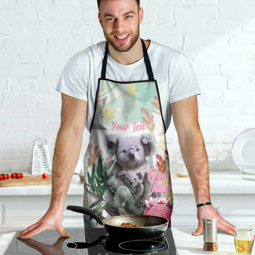 Koala Australia Mother's Day Personalised Apron Love ya Heaps Mum Watercolor