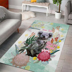 Koala Australia Mother's Day Personalised Area Rug Love ya Heaps Mum Watercolor