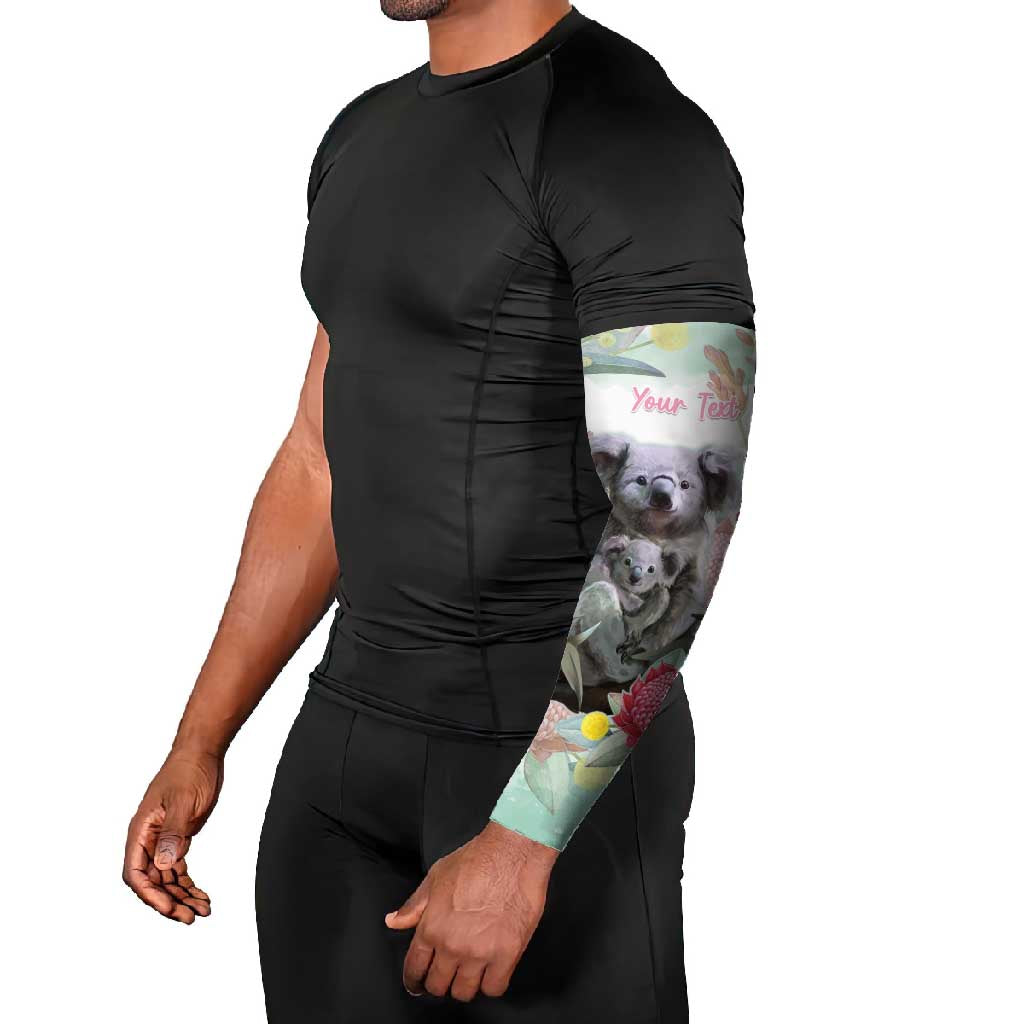 Koala Australia Mother's Day Personalised Arm Sleeves Love ya Heaps Mum Watercolor