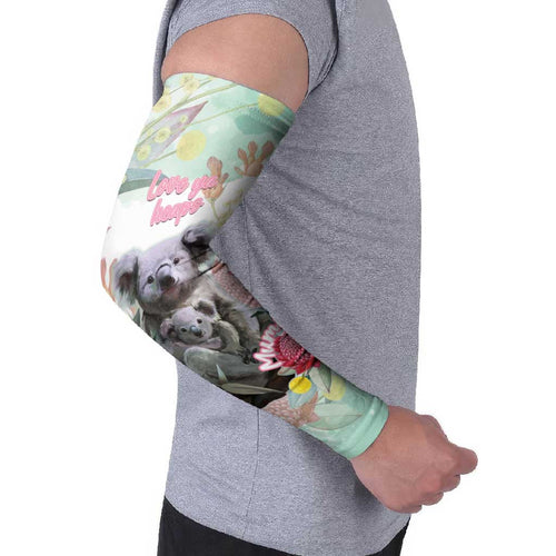 Koala Australia Mother's Day Personalised Arm Sleeves Love ya Heaps Mum Watercolor
