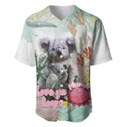 Koala Australia Mother's Day Personalised Baseball Jersey Love ya Heaps Mum Watercolor