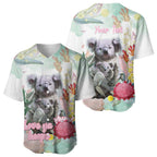 Koala Australia Mother's Day Personalised Baseball Jersey Love ya Heaps Mum Watercolor
