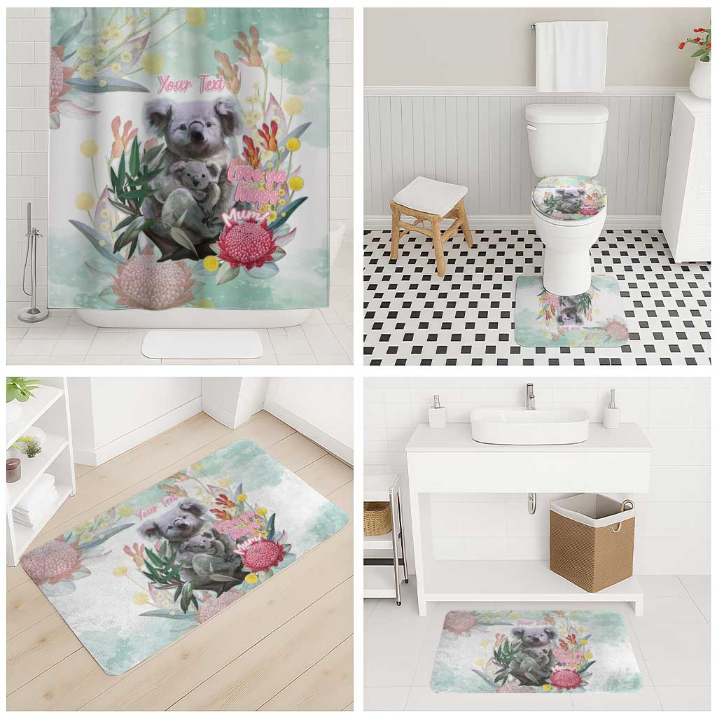 Koala Australia Mother's Day Personalised Bathroom Set Love ya Heaps Mum Watercolor
