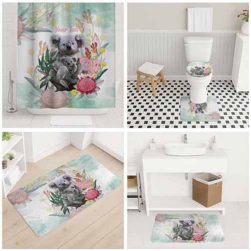 Koala Australia Mother's Day Personalised Bathroom Set Love ya Heaps Mum Watercolor