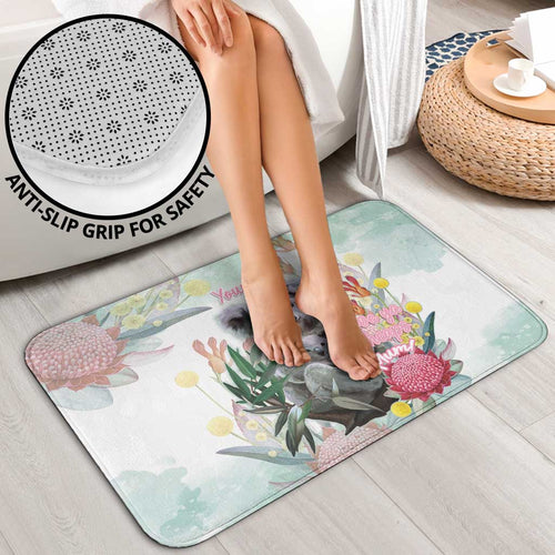 Koala Australia Mother's Day Personalised Bathroom Set Love ya Heaps Mum Watercolor