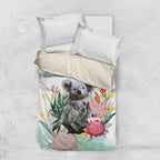 Koala Australia Mother's Day Personalised Bedding Set Love ya Heaps Mum Watercolor