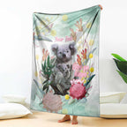 Koala Australia Mother's Day Personalised Blanket Love ya Heaps Mum Watercolor