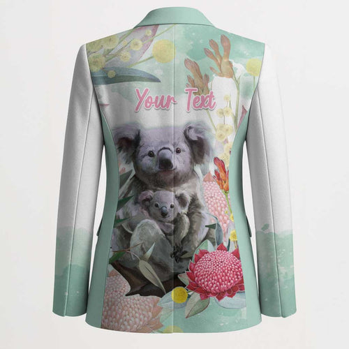 Koala Australia Mother's Day Personalised Blazer Love ya Heaps Mum Watercolor